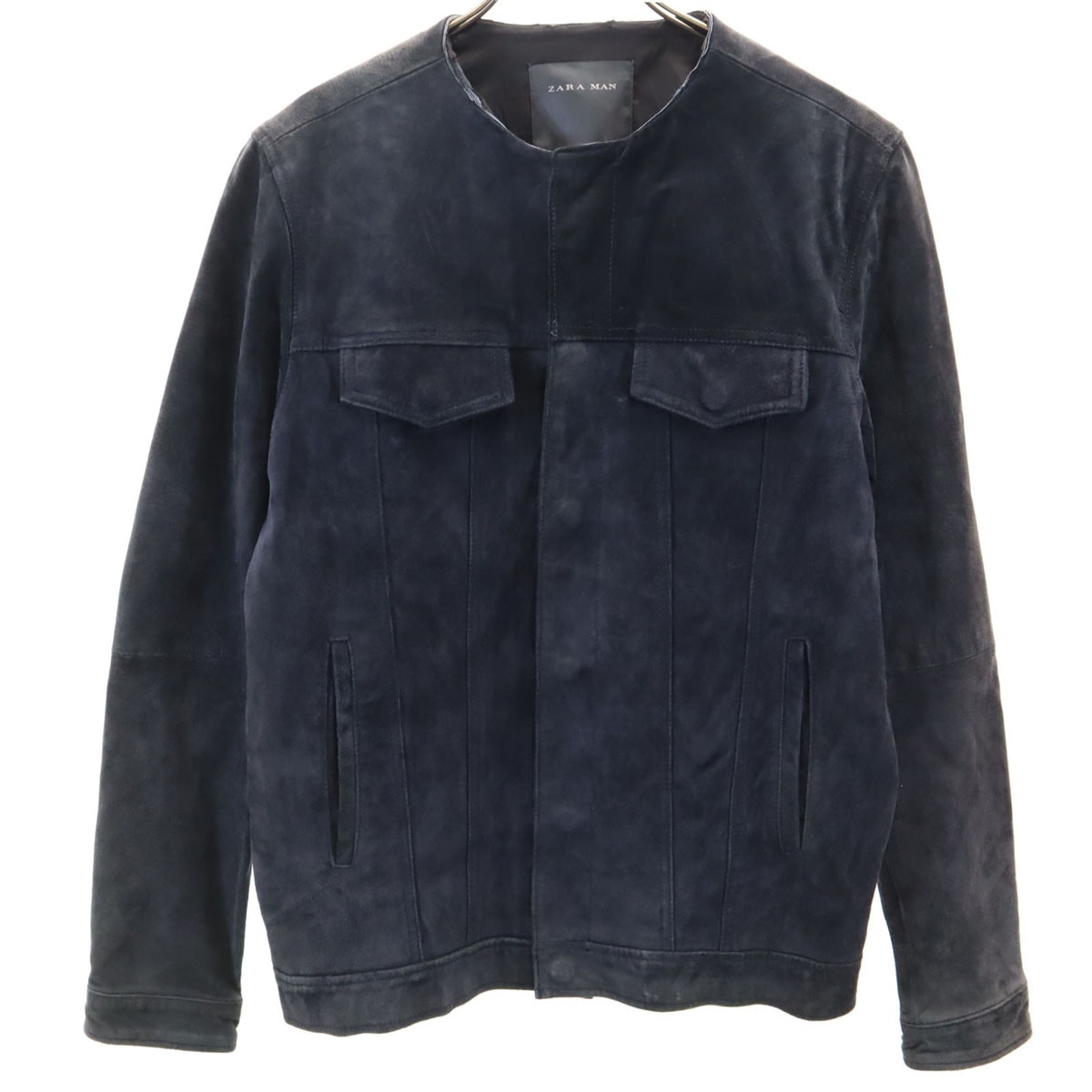 ZARA MAN ザラマン ピッグスキン スエード ジャケット L グレー系