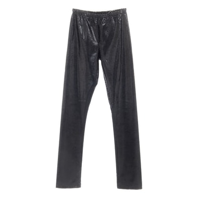 【中古】ジュンヤワタナベ JUNYA WATANABE 2023年秋冬 ポリエステルナイロン スキニー パンツ ボトムス ブラック【サイズM】【レディース】