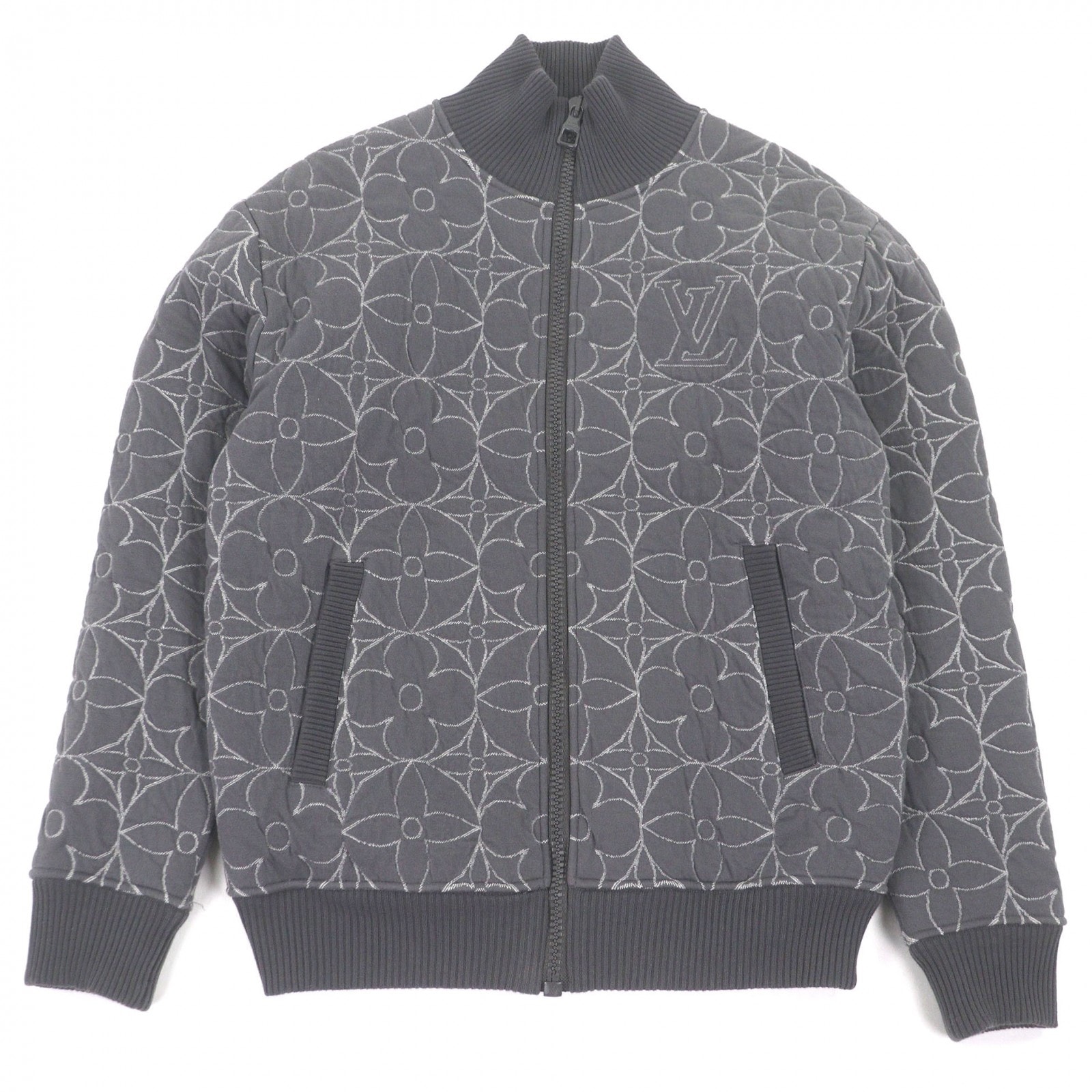 美品 ルイヴィトン ブルゾン グレー メンズ XS