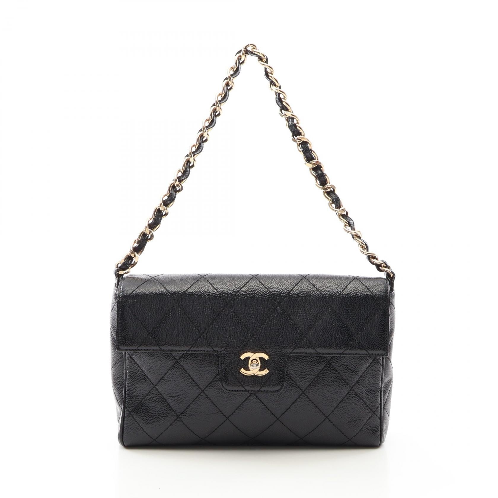 シャネル CHANEL マトラッセ ショルダーバッグ バッグ キャビアスキン(グレインドカーフ) レディース ブラック系 【中古】