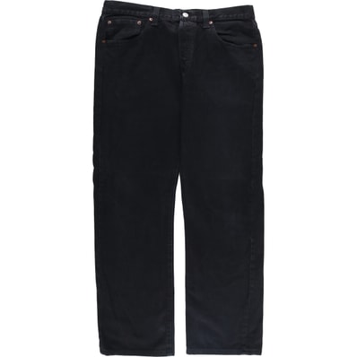 古着 リーバイス Levi's 501 STRAIGHT LEG BUTTON-FLY ブラックデニム ストレートデニムパンツ メンズw35相当/eaa588179