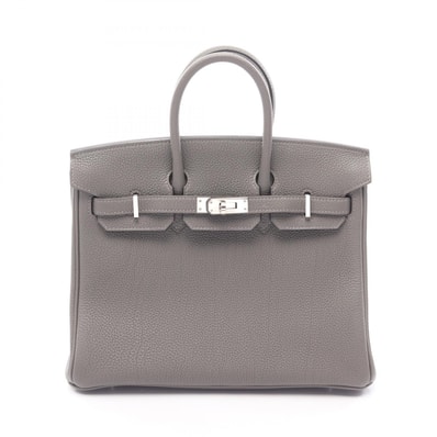 エルメス HERMES バーキン25 ハンドバッグ バッグ レザー トゴ トゴ グリメイヤー U刻印(2022年製造) レディース グレー系 【中古】