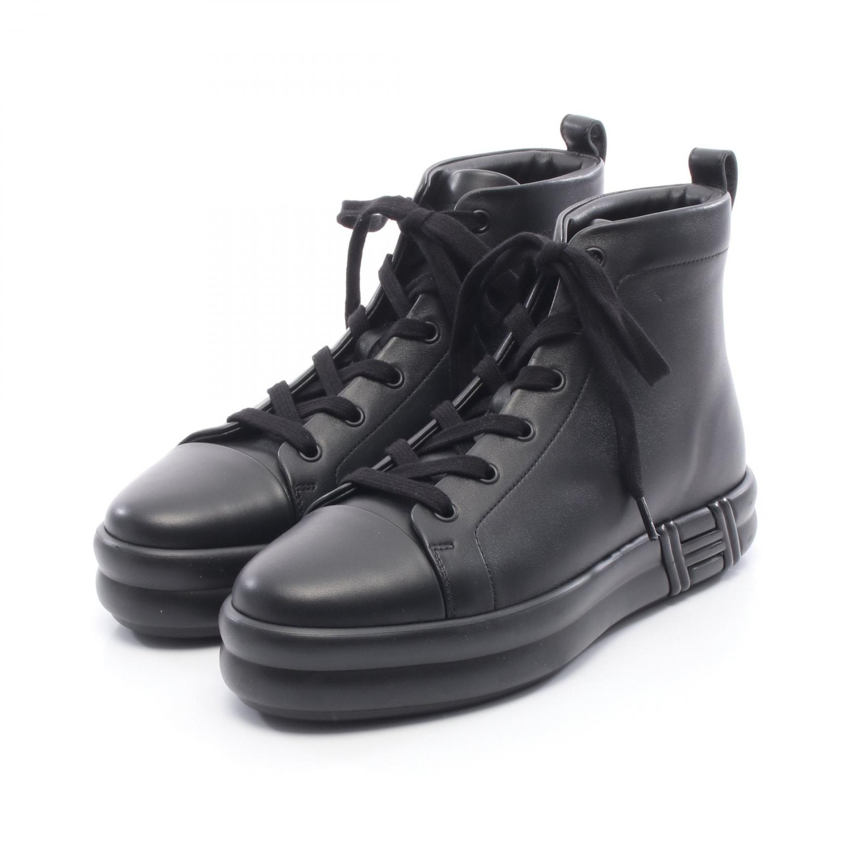 エルメス HERMES Happiness スニーカー 靴 レザー レディース ブラック系 【中古】
