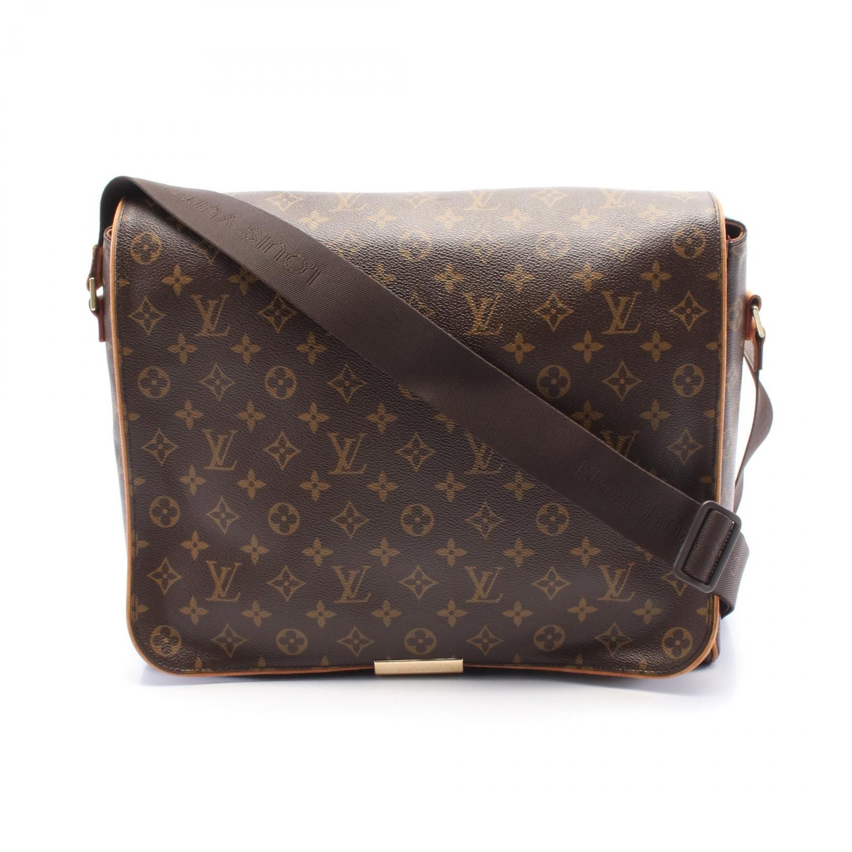 ルイ・ヴィトン LOUIS VUITTON アベス ショルダーバッグ バッグ PVCコーティングキャンバス レザー モノグラム メンズ レディース ブラウン系 M45257 【中古】