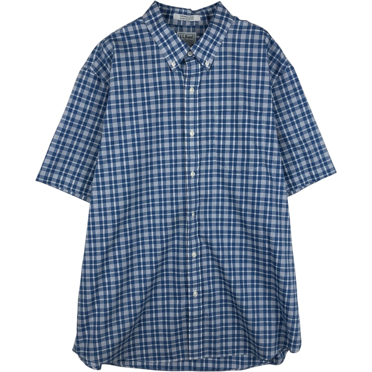 古着 エルエルビーン L.L.Bean 半袖 ボタンダウン チェックシャツ メンズXL相当/eaa641403