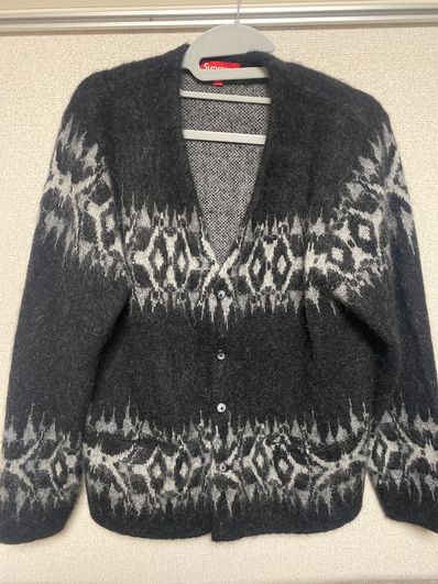 Supreme Abstract Stripe Cardigan "Black"