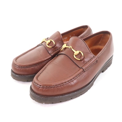 美品 グッチ
ローファー ブラウン レディース 6 101 6105