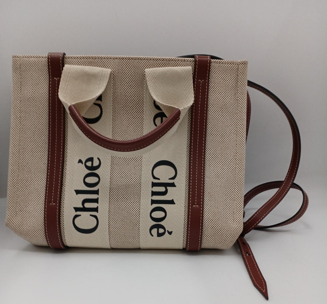 YOKE Cotton Canvas Shoulder Bag 