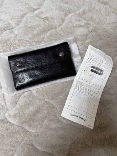 Chrome Hearts Wave Wallet Leather "Black"