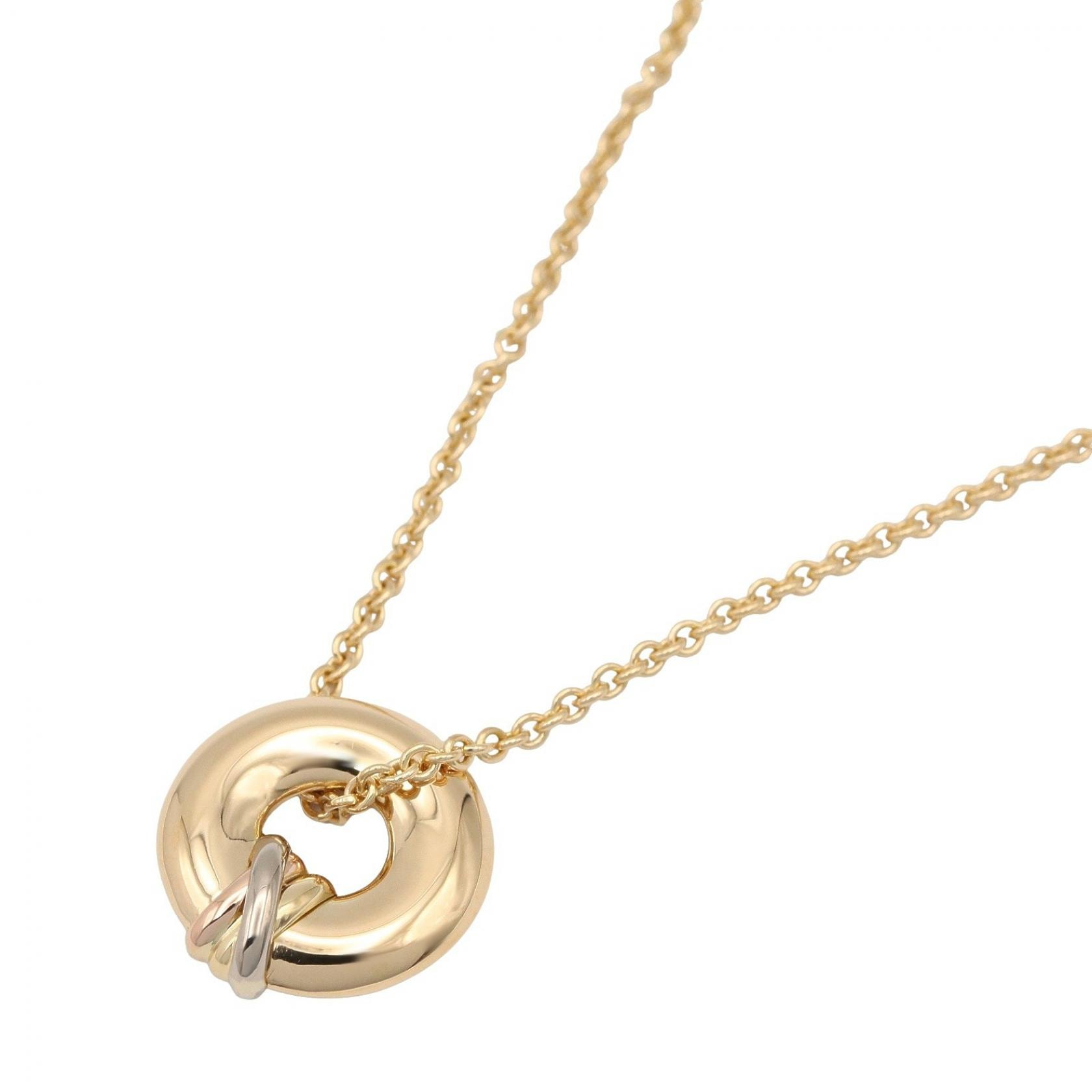 カルティエ CARTIER トリニティ スレッド ネックレス ネックレス ジュエリー K18(イエローゴールド) K18WG(ホワイトゴールド) K18PG(ピンクゴールド) メンズ レディース ゴールド系 / シルバー系 【中古】