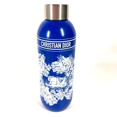 ディオール Dior トワルドジュイ 水筒 タンブラー ウォーターボトル タンブラー SS(PGコーティング) ブルー 美品