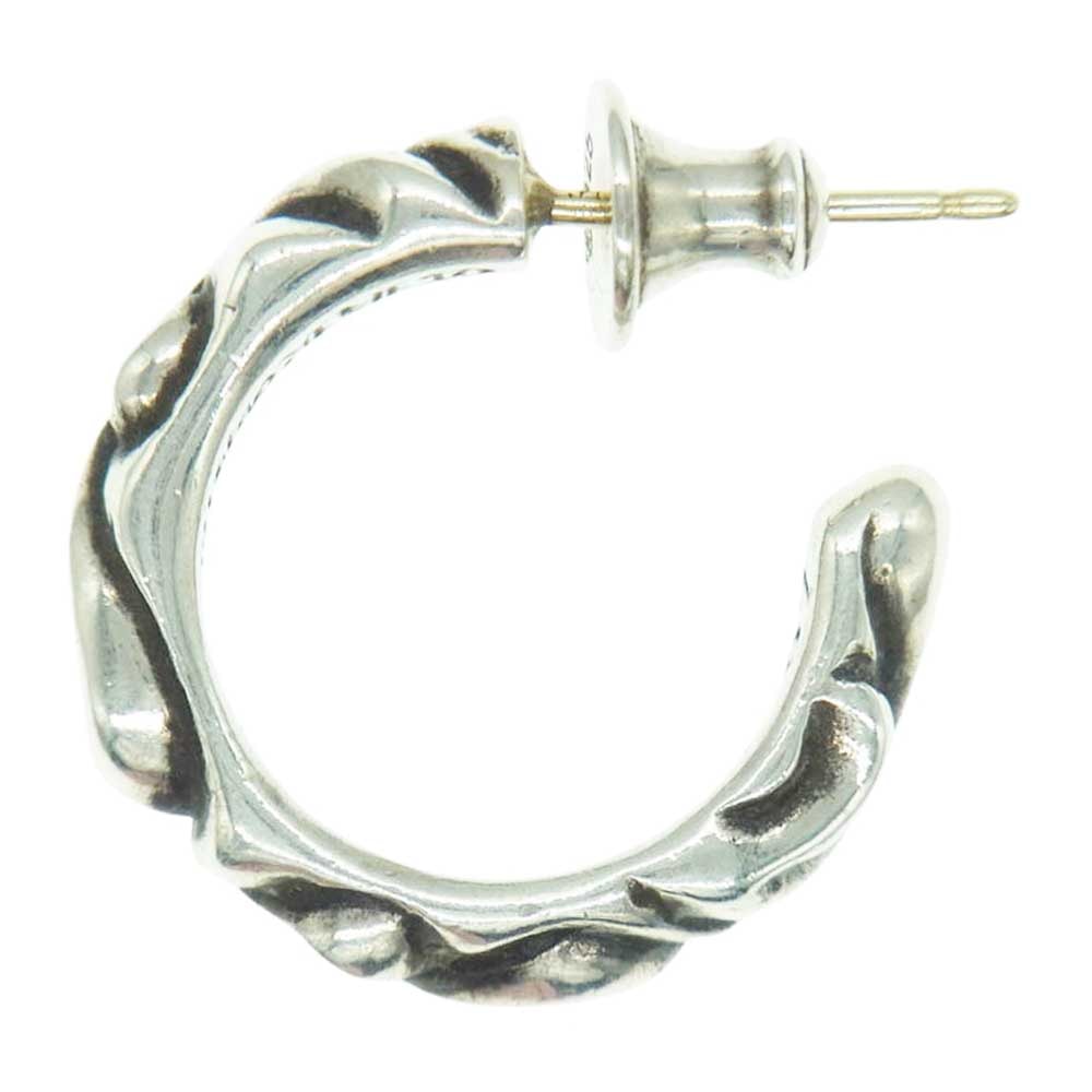 Chrome Hearts Hoop Scroll 1 Earrings "Silver"
