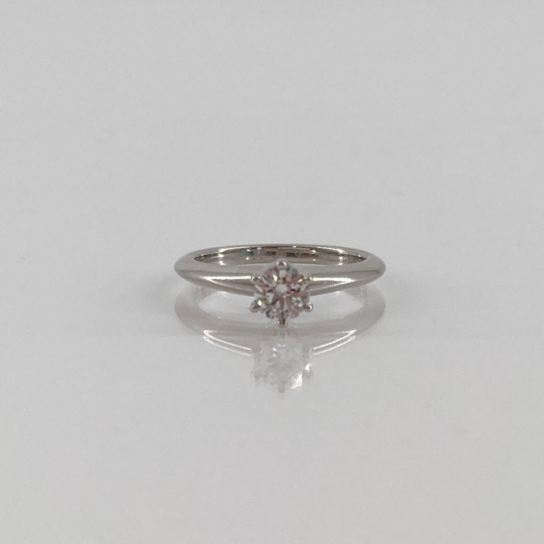 TIFFANY&Co.(ティファニー) ソリティア D0.3ct #5号 Pt950プラチナ リング・指輪 3.61g