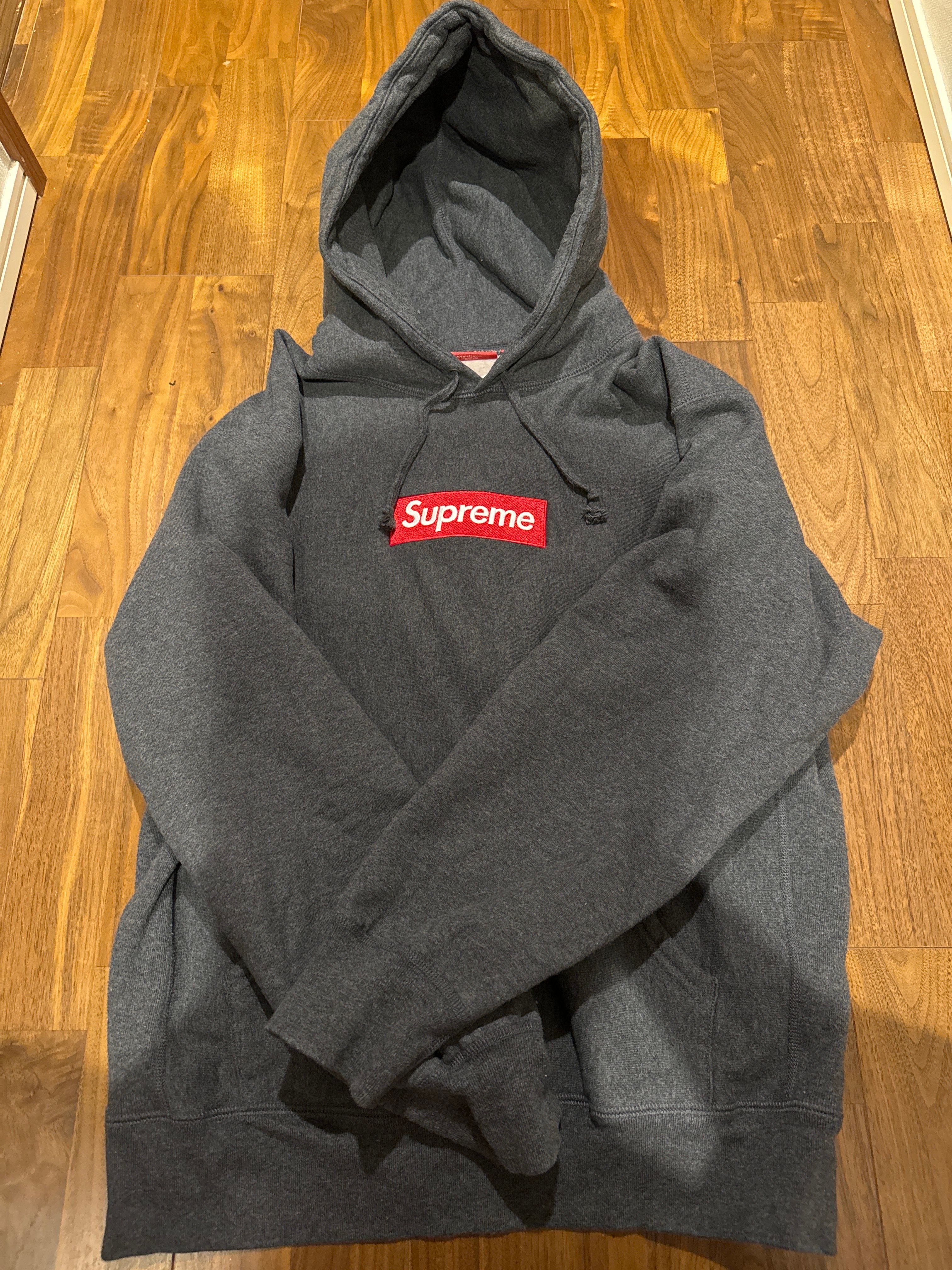 Supreme Box Logo Hooded Sweatshirt "Charcoal" (21FW)