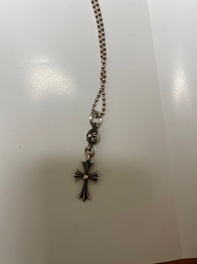 Chrome Hearts 1 Ball Tiny CH Cross Charm "Silver"