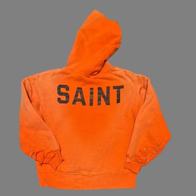 SAINT Mxxxxxx x BerBerJin BB DBL Face Hoodie "Orange"