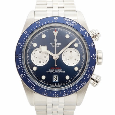 ★SALE【6wdc0247】チュードル ブラックベイ 79360B 青文字盤【中古】腕時計 メンズ