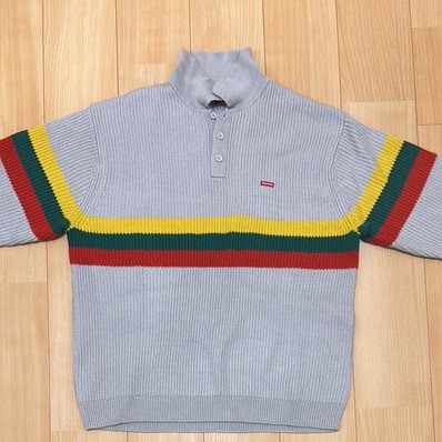 Supreme Small Box Polo Sweater "Grey"