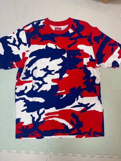 Supreme S/S Pocket Tee "Red Camo"(22SS)