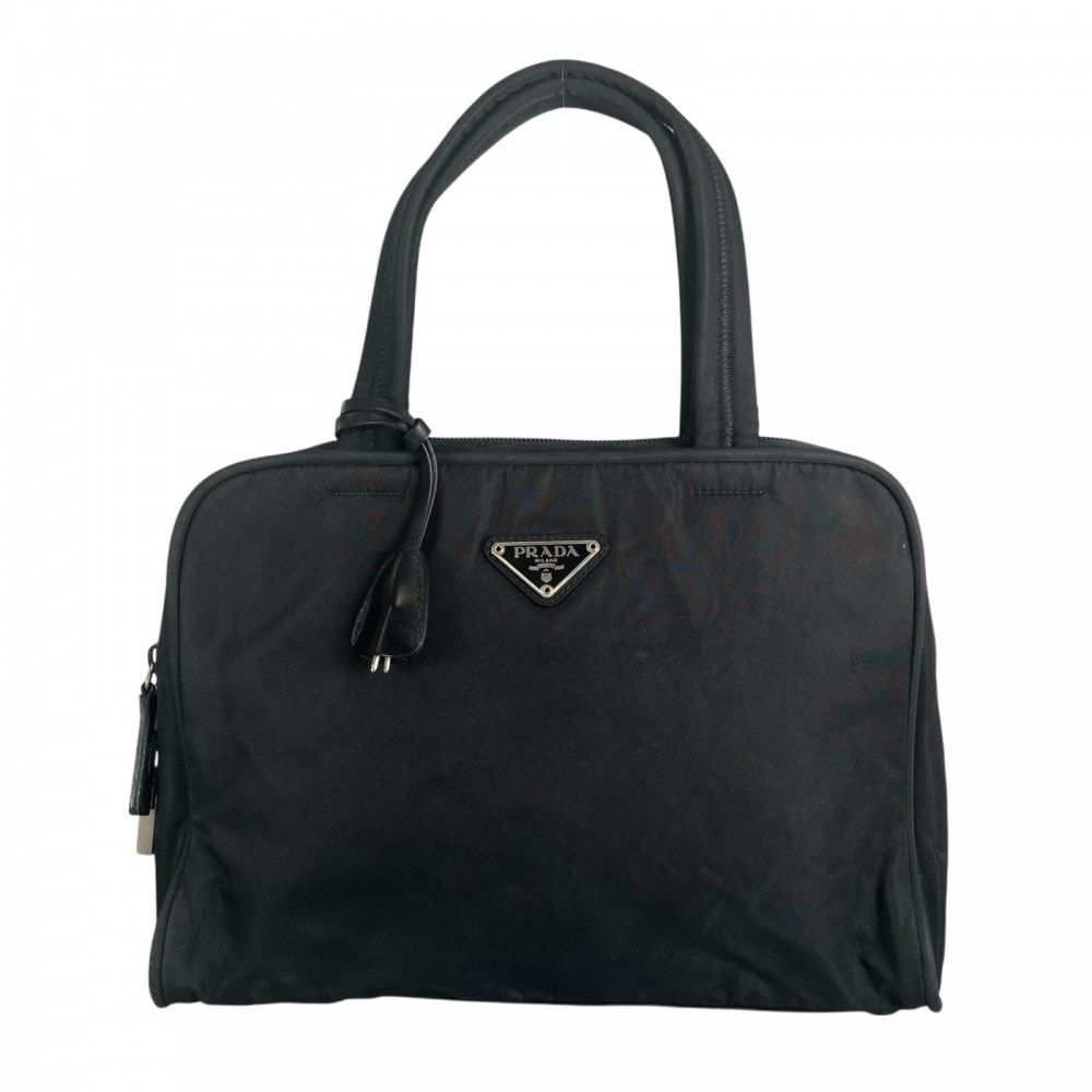PRADA プラダ ハンドバッグ  ナイロン   ブラック 黒 ユニセックス【中古品】
