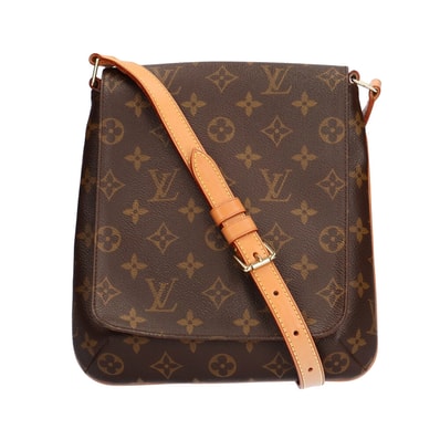 ルイヴィトン LOUIS VUITTON ミュゼットサルサ モノグラム ショルダーバッグ ブラウン レディース 中古