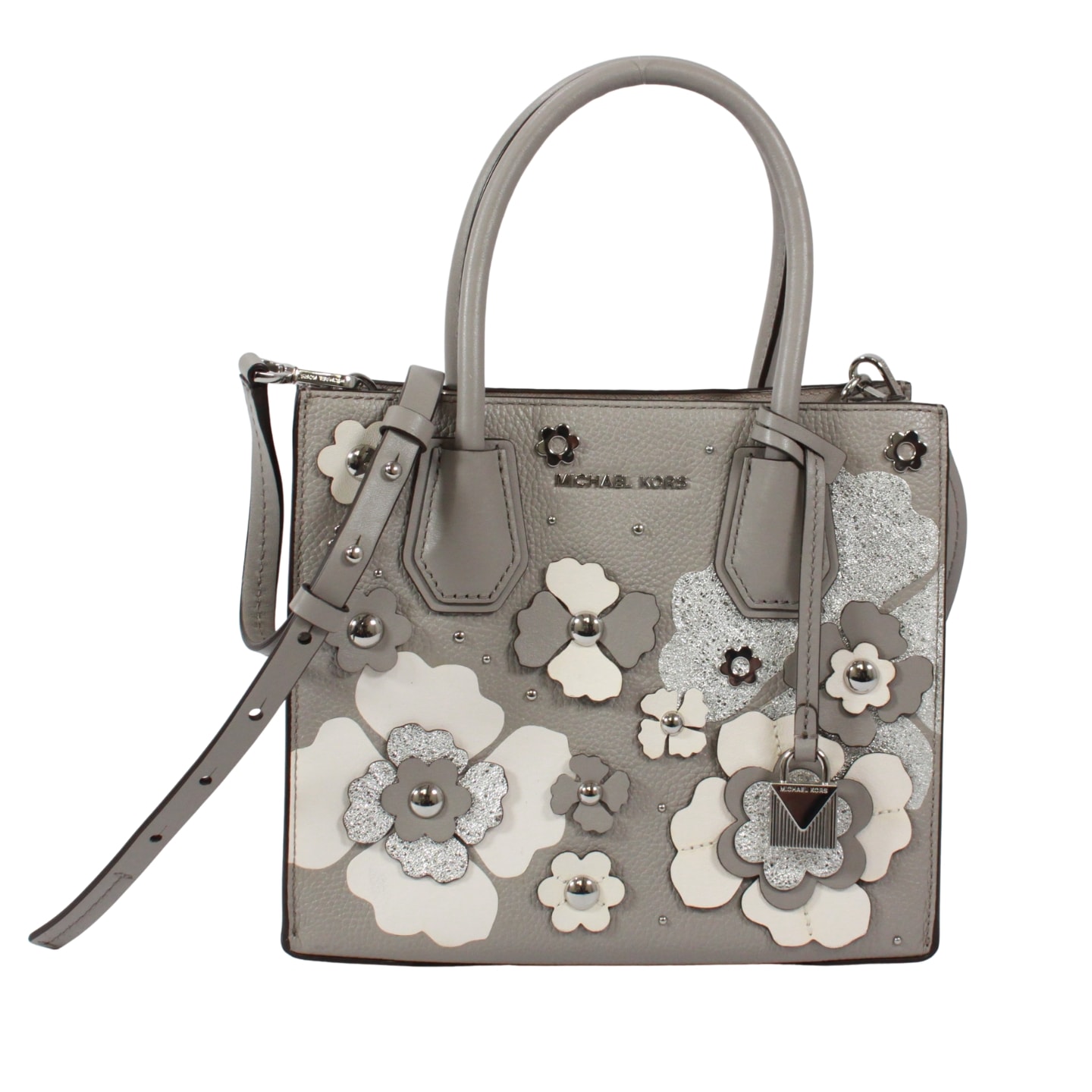 C (やや傷や汚れあり)】マイケルコース フラワーモチーフ/2WAY