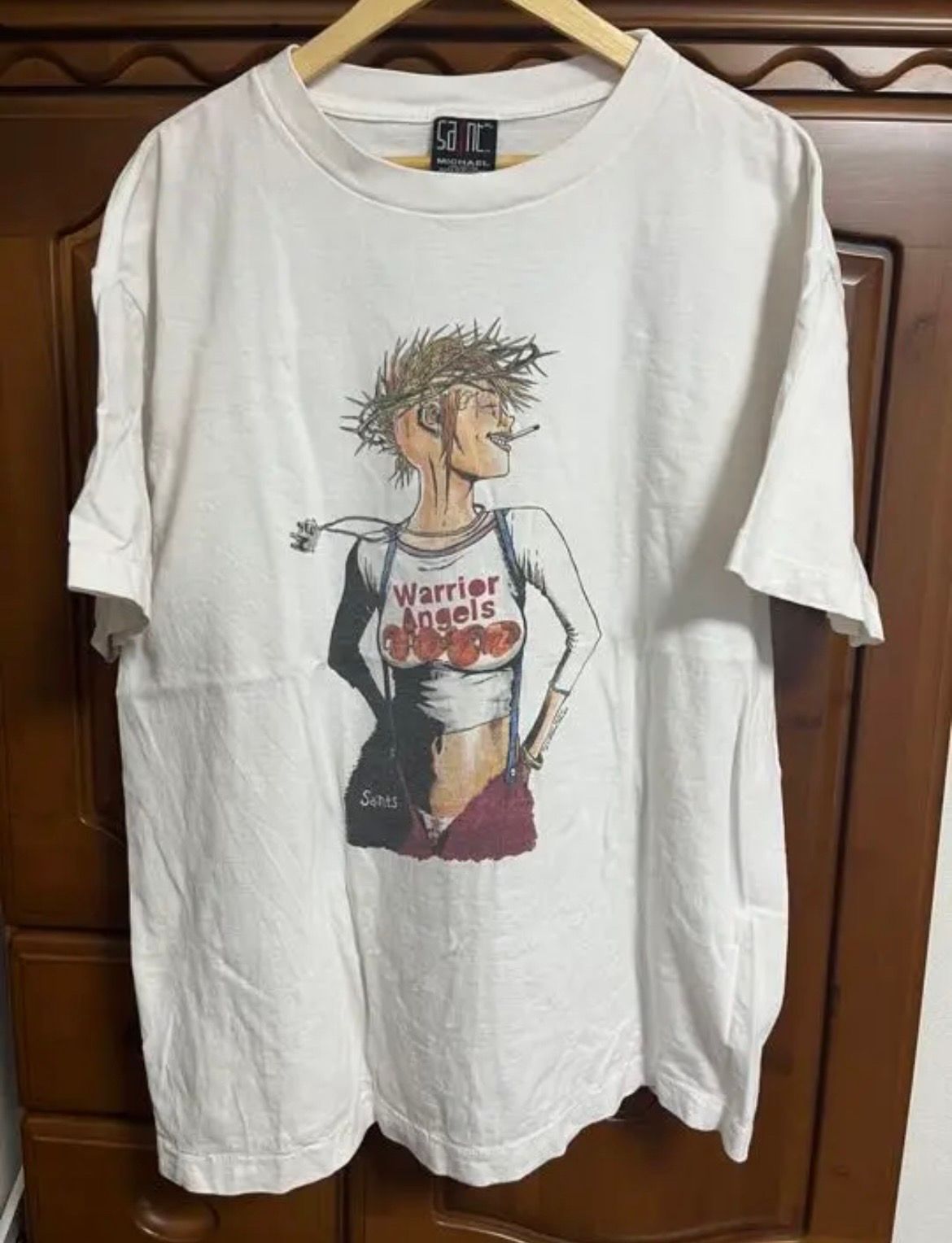 SAINT Mxxxxxx T-SHIRT PUNK GIRL "White"