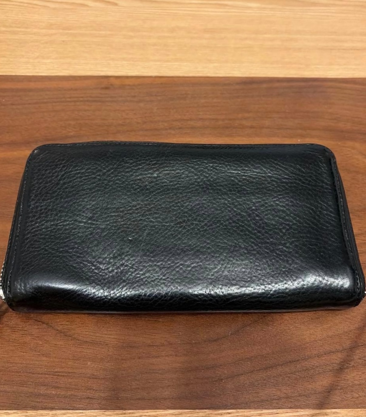 Chrome Hearts REC F ZIP2 Plain Wallet "Black"