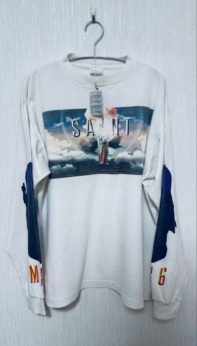 SAINT Mxxxxxx LS Tee_Saint Pictures "White" SM-YS1-0000-016