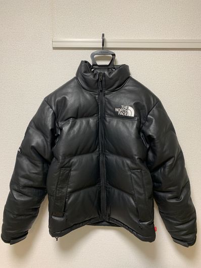 Supreme x The North Face Leather Nuptse Jacket "Black"
