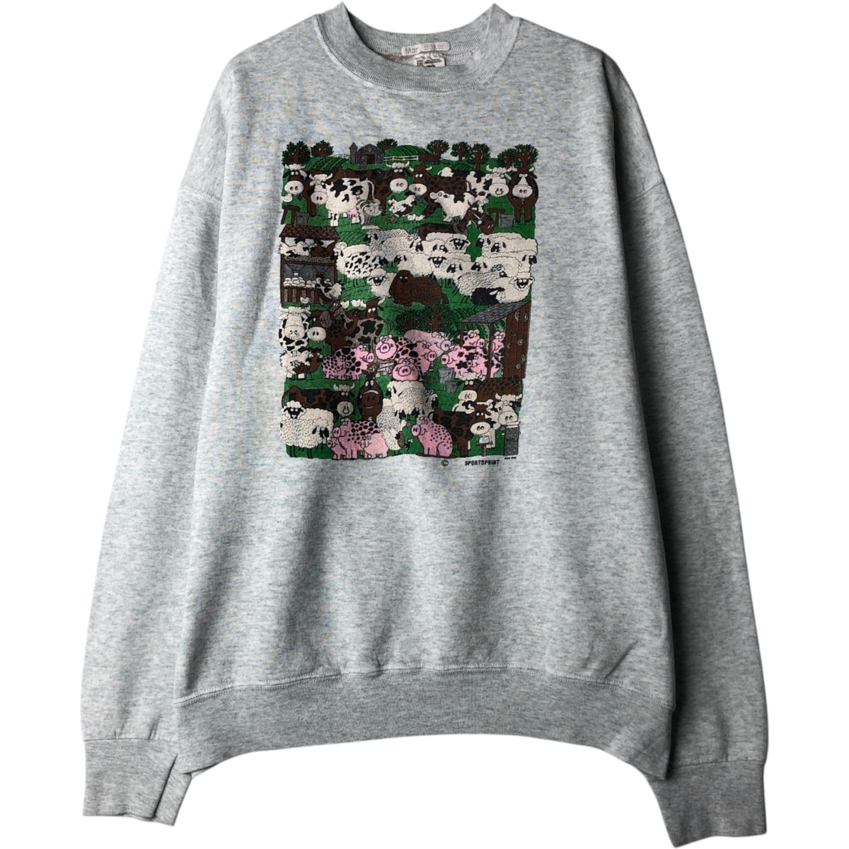 古着 90年代 フルーツオブザルーム FRUIT OF THE LOOM プリントスウェットシャツ トレーナー USA製 メンズXXL相当 ヴィンテージ/eaa629856