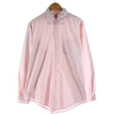 古着 90年代 ブルックスブラザーズ Brooks Brothers MAKERS 長袖 ボタンダウンシャツ USA製 メンズM相当 ヴィンテージ/eaa530053