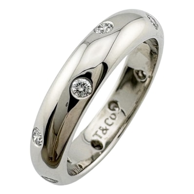 ティファニー ドッツ リング 指輪 11.5号 Pt950プラチナ ダイヤモンド レディース TIFFANY&Co. 中古