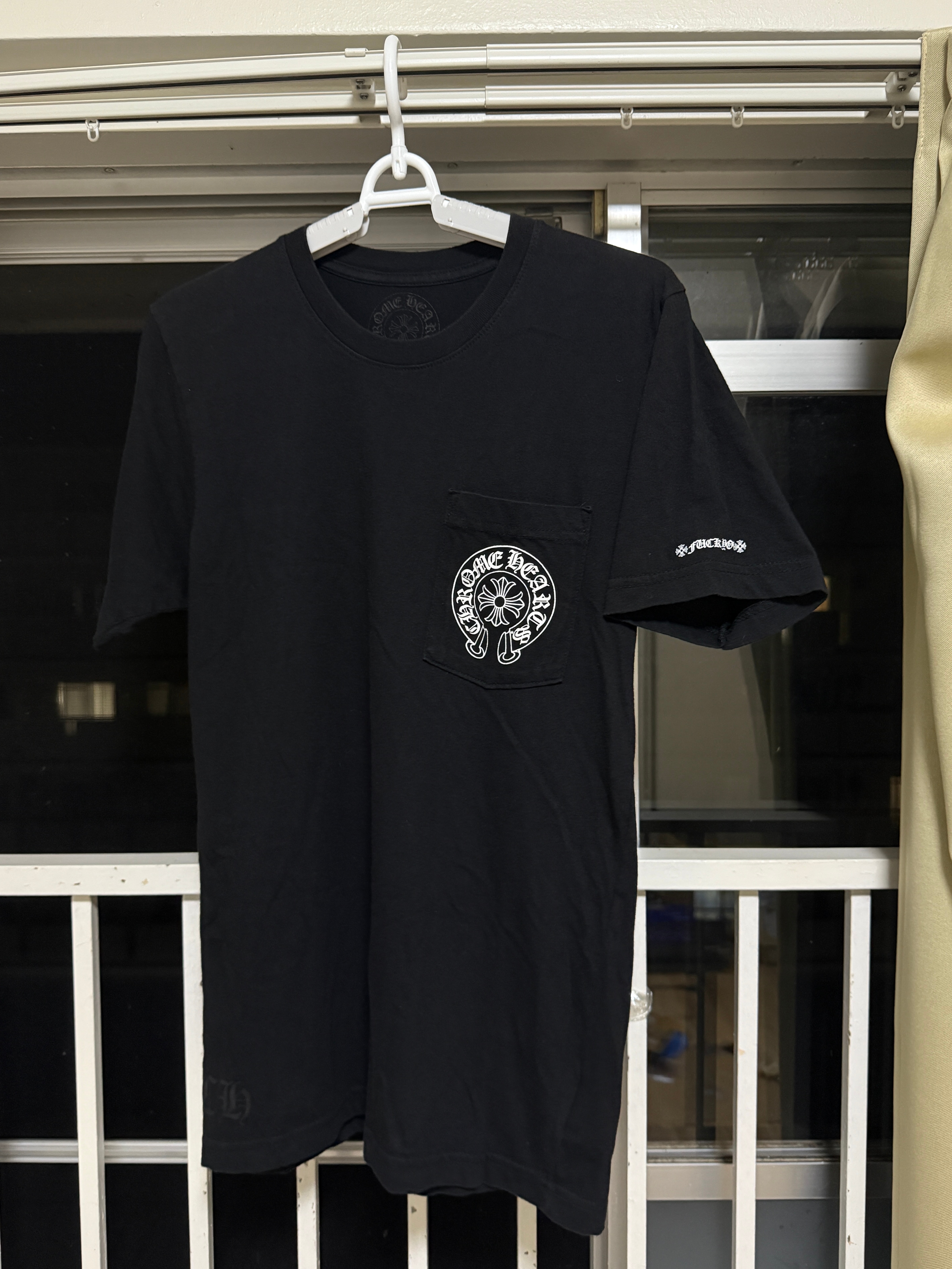 Chrome Hearts Horse Shoe Logo Pocket T-Shirt "Black"