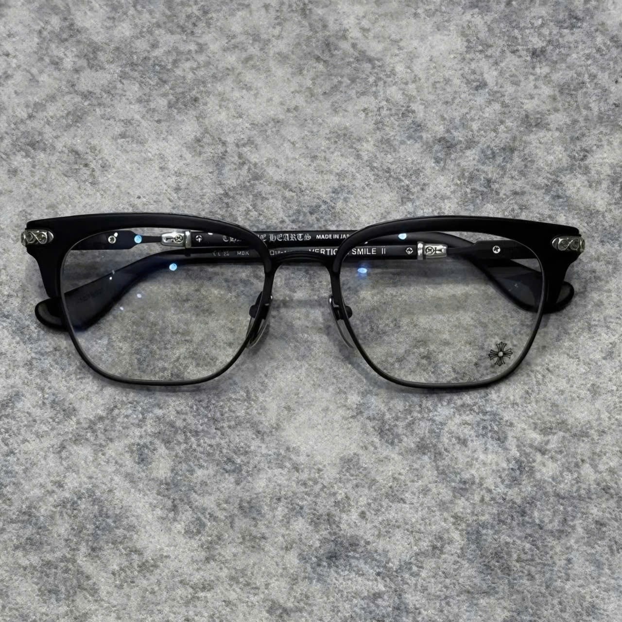 Chrome Hearts 54 18-146 Vertical Smile Eyewear "Matte Black"