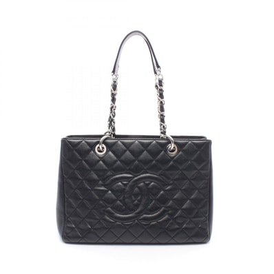 シャネル CHANEL マトラッセ グランドショッピング GST トートバッグ バッグ キャビアスキン(グレインドカーフ) レディース ブラック系 A50995 【中古】