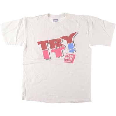 古着 90年代 フルーツオブザルーム FRUIT OF THE LOOM プリントTシャツ USA製 メンズXL相当 ヴィンテージ/eaa542406