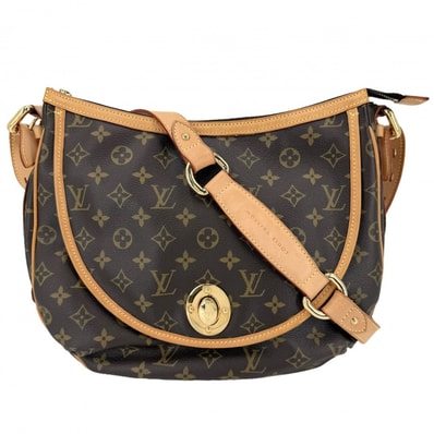 LOUIS VUITTON ルイヴィトン ショルダーバッグ トゥラムGM 肩掛け 斜め掛け M40075 モノグラムキャンバス ブラウン 茶 ゴールド金具 レディース【中古品】