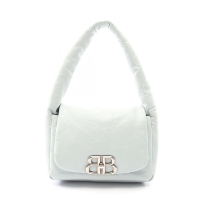 バレンシアガ BALENCIAGA モナコ スリングバッグ ショルダーバッグ バッグ レザー レディース グリーン系 787896 【中古】