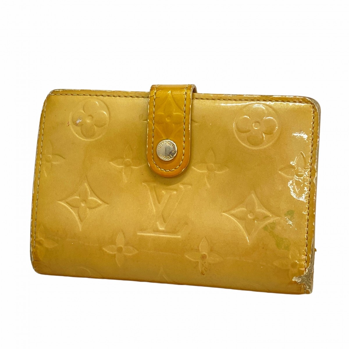 ★SALE【6cd5075-k】ルイヴィトン 財布 ヴェルニ ポルトモネビエヴィエノワ M91210 ベージュ【中古】レディース