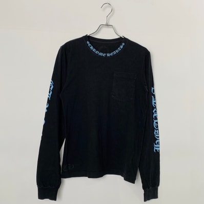 Chrome Hearts Neck Logo Pocket L/S Tee light blue