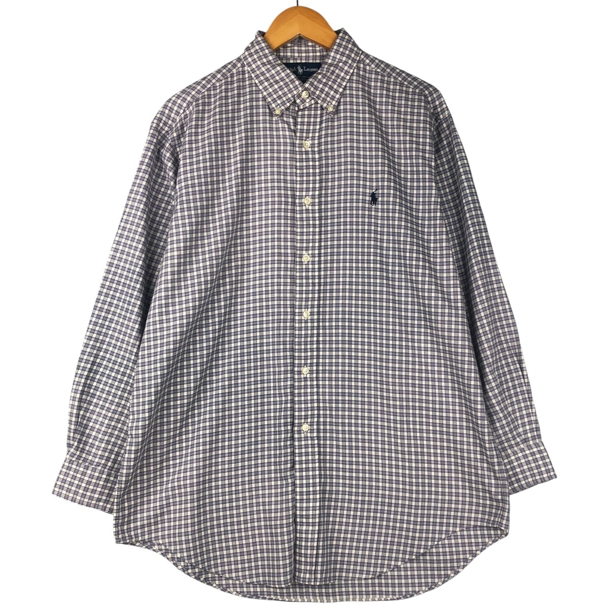 古着 ラルフローレン Ralph Lauren YARMOUTH ガンクラブチェック 長袖 ボタンダウンチェックシャツ メンズL相当/eaa599098