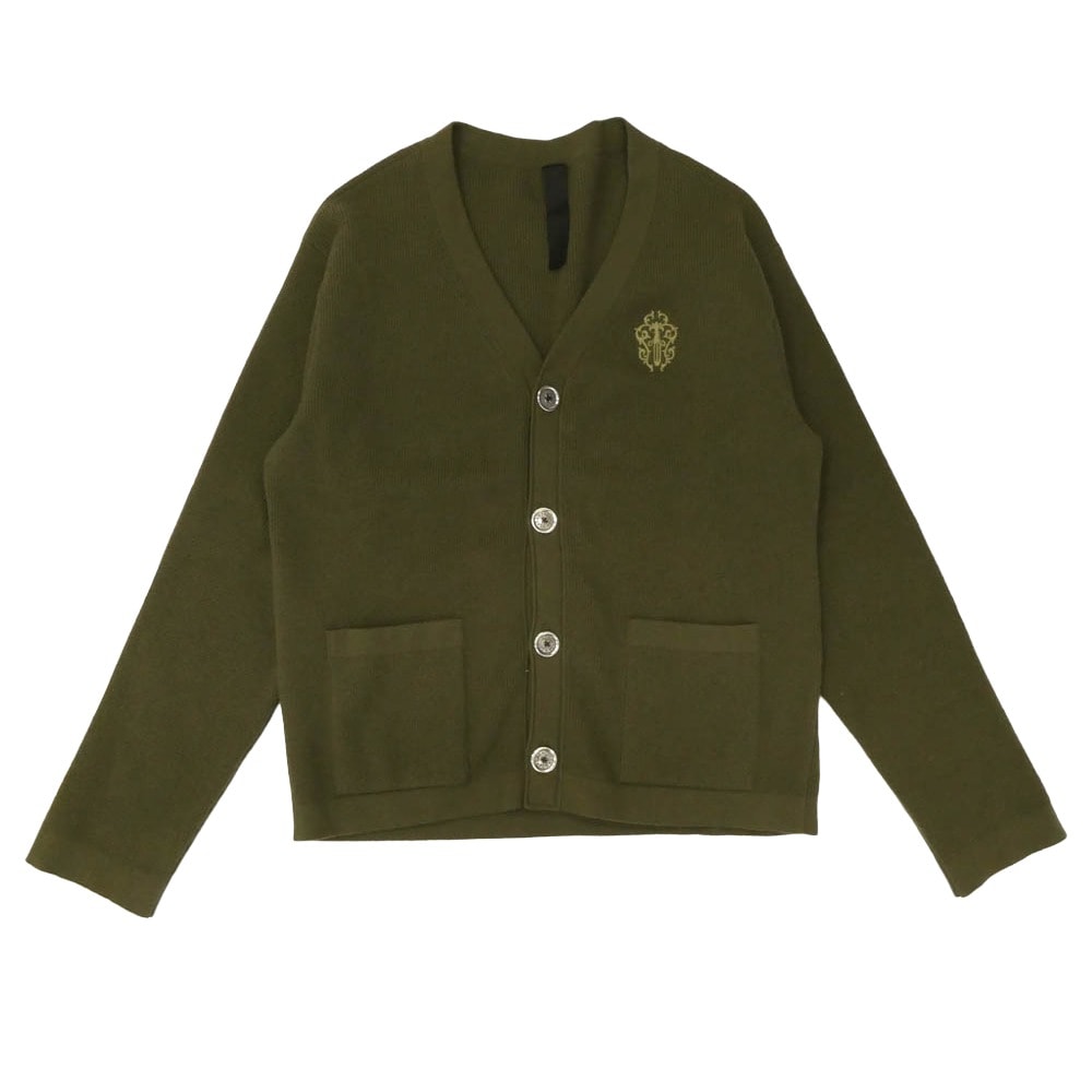 Chrome Hearts Thermal Cashmere Vine Dagger Cardigan "Khaki"