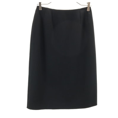 FOXEY BOUTIQUE フォクシー ブティック 日本製 ウール ミディ丈 スカート 42 ブラック