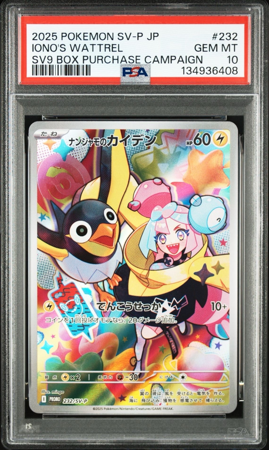 ナンジャモのカイデン P [SV-P 232](プロモーションカード「拡張パック バトルパートナーズ Box購入キャンペーン」)