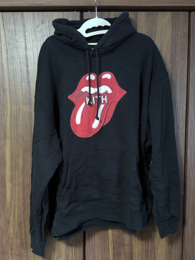 Kith x The Rolling Stones Classic Logo Nelson Hoodie "Black"