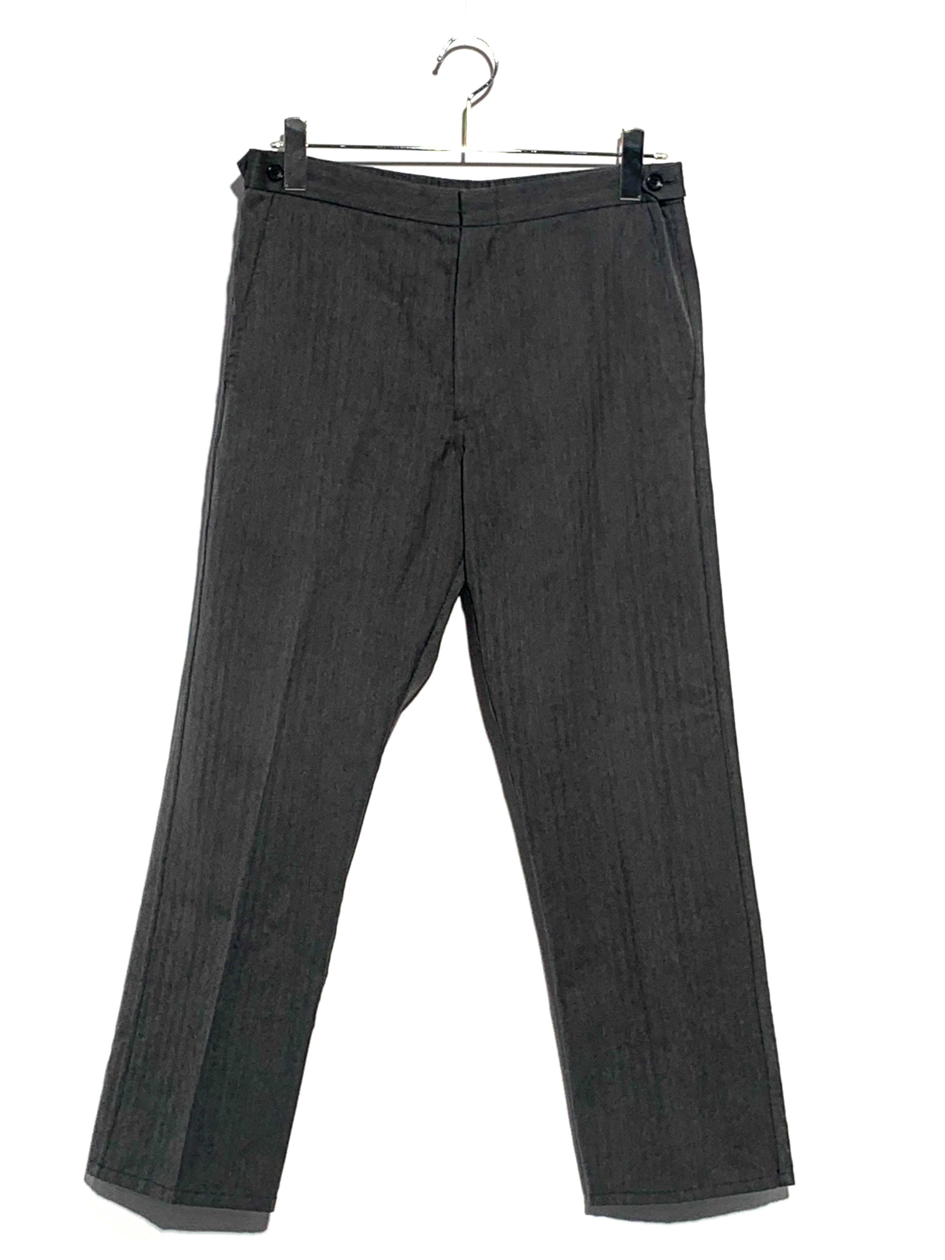 COMME des GARÇONS SHIRT HERRING BONE WOOL TROUSER Grey