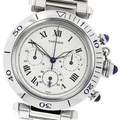 ☆美品 カルティエ パシャ 38 W31018H3 メンズ 【中古】
