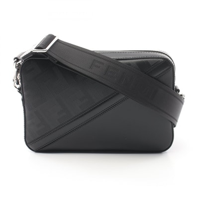 フェンディ FENDI ダイアゴナル カメラケース ズッカ ショルダーバッグ バッグ レザー メンズ ブラック系 7M0286AQW1F0GXN 【新品】