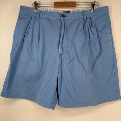 古着 90's/90年代 トミーヒルフィガー TOMMY HILFIGER ショートパンツ チノパン ワンポイント ハーフパンツ 大きい w38 水色 メンズ